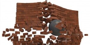 Smash through the wall Smash down the brick wall that's blocking your event design